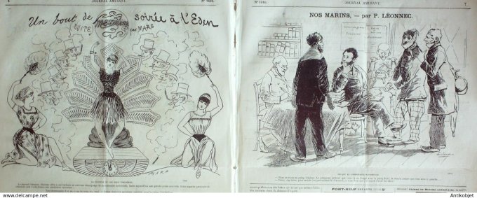 Le Journal Amusant 1885 # 1495 Un bout de Messauna impressions de mes jumelles par Mars