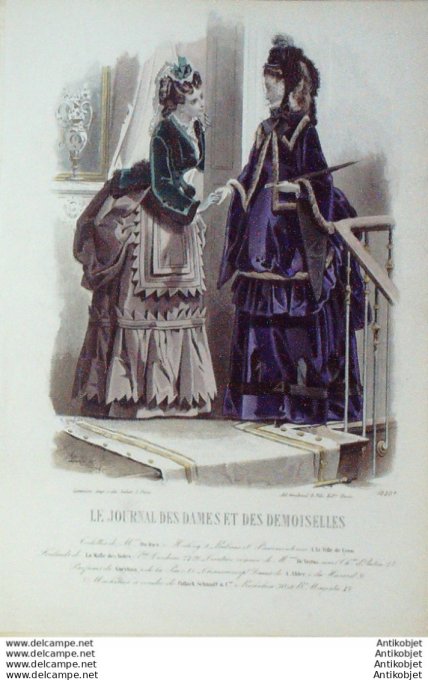 Journal des Dames Demoiselles 1871 # 1020 (Maison Du Riez)