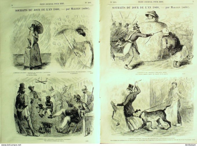 Petit journal pour Rire 1859 # 205 Aux Commissaires-Priseurs Bertall