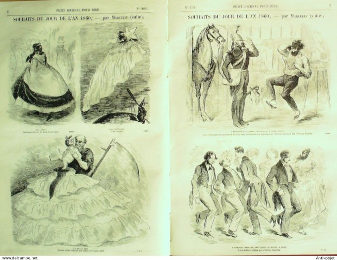 Petit journal pour Rire 1859 # 205 Aux Commissaires-Priseurs Bertall