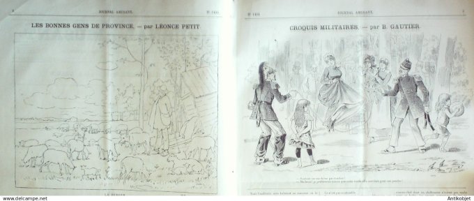 Le Journal Amusant 1884 # 1434 Le Berger par Leonce Petit