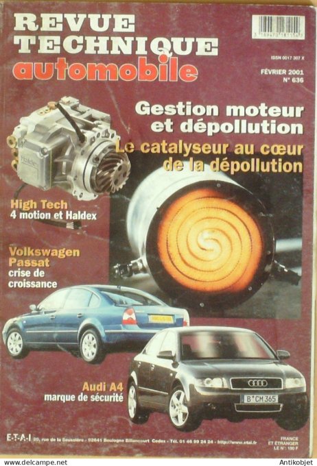 Revue Tech. Automobile 2000 n°636 Volkswagen Passat Audi A4