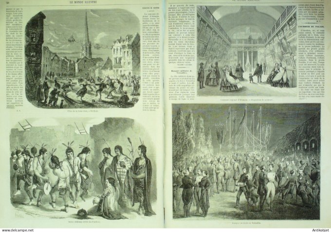 Le Monde illustré 1858 n° 65 Turquie Mehmed Fuad Pacha Harfleur Angers (49)