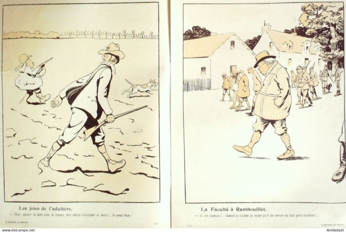 L'Assiette au beurre 1902 #  86 Les Chasseurs De La Neziere