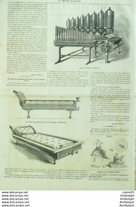 Le Monde illustré 1860 n°146 Angleterre Uniformes Hampshire Ile De Wight Doretshire Devonshire Cap G