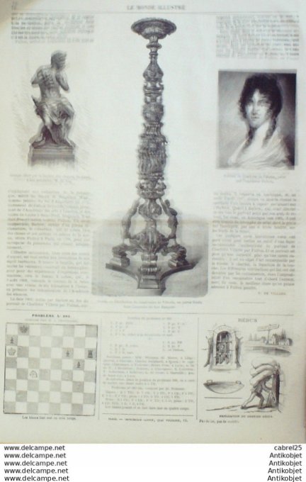 Le Monde illustré 1868 n°638 Beauvais (60) Chalons (51) Calais (62) Belgique Gand Poitiers (86) Veni