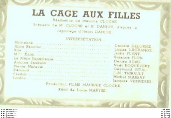 Mon Film 208 50-08-16 La cage aux filles Daniele Delorme Jacky Flint