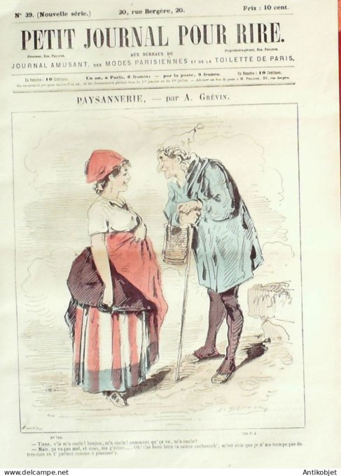 Petit journal pour Rire 1868 #   39 Croquis de chasse Cham