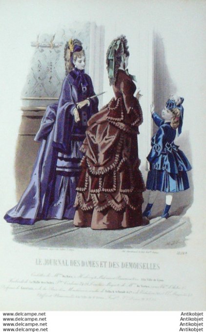 Journal des Dames Demoiselles 1871 # 1028 (Maison Du Riez)