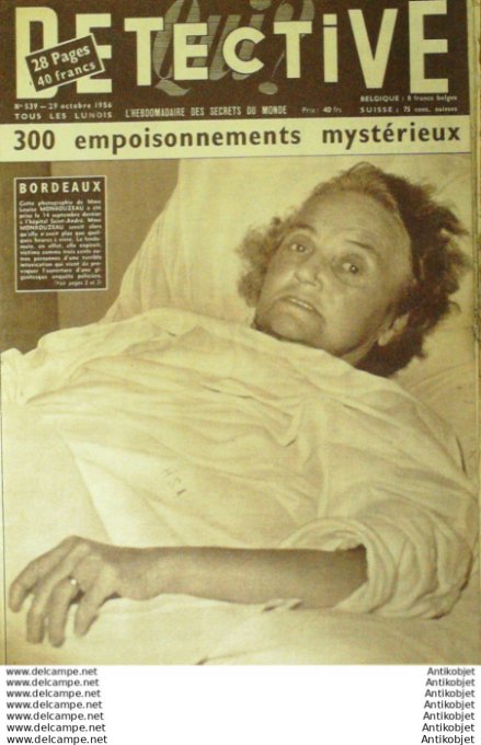 Détective 1956 # 539 Arcachon Quimper Lochrist Roussines Albert
