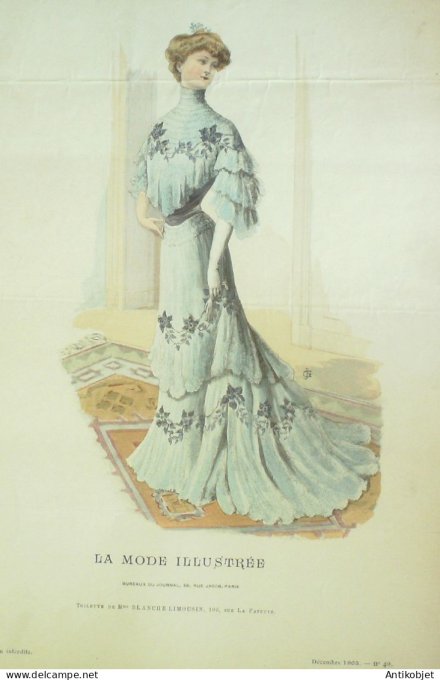 Gravure Mode illustree 1903 # 49 (Old Fashion plate) RARE