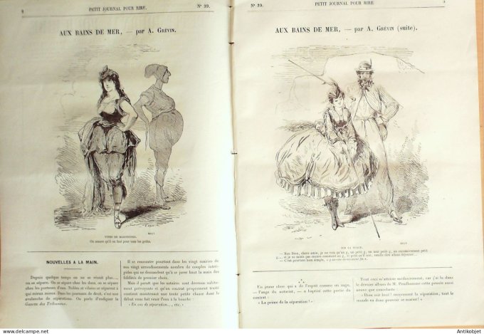 Petit journal pour Rire 1868 #   39 Croquis de chasse Cham