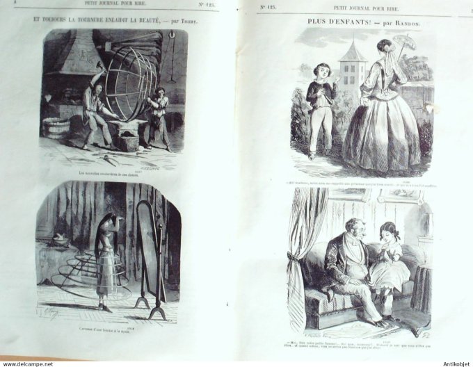 Petit journal pour Rire 1858 # 125 Le Soldat France Randon