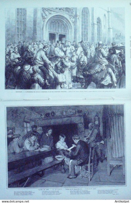 Le Monde illustré 1880 n°1208 Arménie Reims (51) Belgique Anderlecht St-Gedo