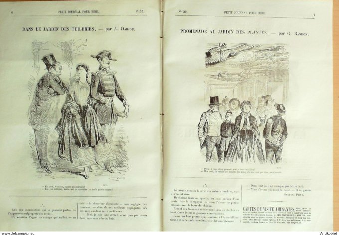 Petit journal pour Rire 1868 #   39 Croquis de chasse Cham