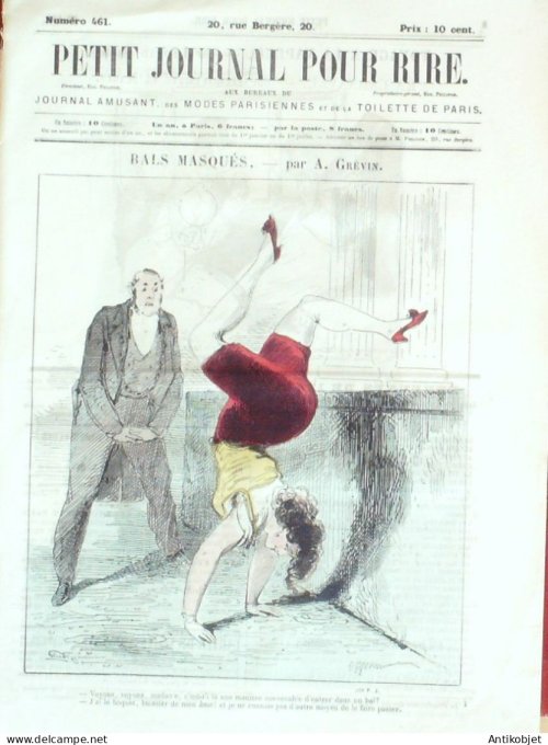 Petit journal pour Rire 1863 # 461 En Carnaval Damourette & Marin