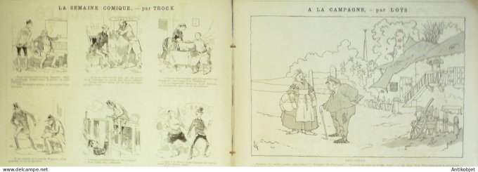 La Caricature 1886 #321 Costumes de Carnaval Draner Patti Par Luque Loys Job Trock