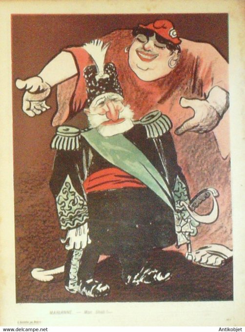 L'Assiette au beurre 1905 # 223 A Jeanne d'Arc L'entente cordiale Iribe