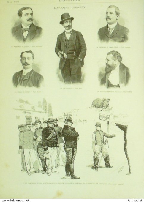 L'illustration 1896 n°2760 Jules Lemaitre école St-Cyr affaire Lebaudy
