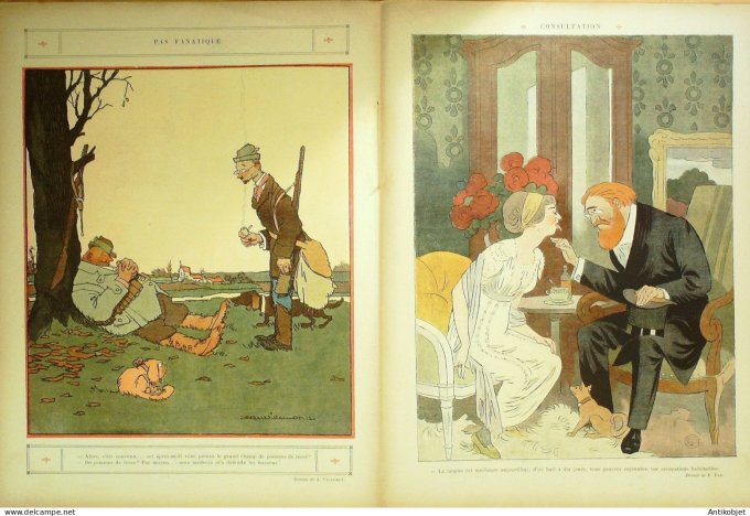 Le Rire 1913-01-18 # 520 Journal humoristique Ed.Originale Mariage de raison