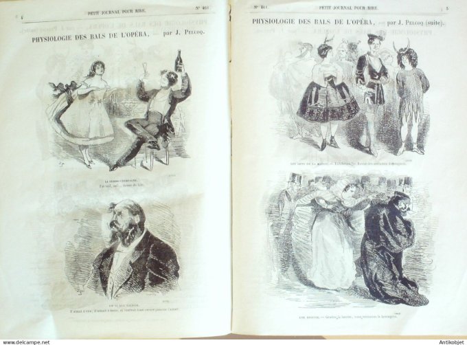 Petit journal pour Rire 1863 # 461 En Carnaval Damourette & Marin