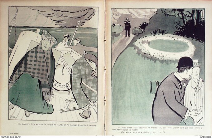 L'Assiette au beurre 1905 # 223 A Jeanne d'Arc L'entente cordiale Iribe