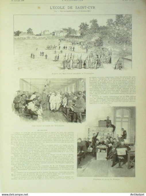 L'illustration 1896 n°2760 Jules Lemaitre école St-Cyr affaire Lebaudy