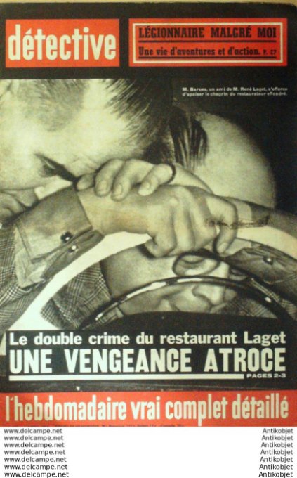 Détective 1964 # 927 St-Sorlin-en-Bugey Vannes Belfort Epernay Genève