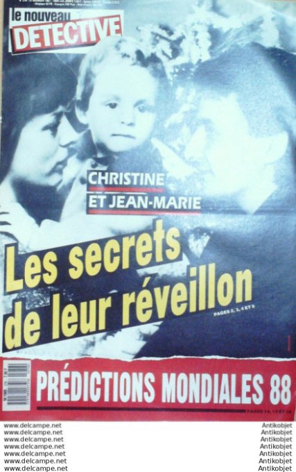 Détective 1988 # 276 Soulaines-Dhuys La Seyne Roissy Chartres Créteil