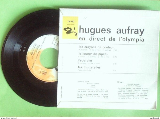 Aufray Hugues 45T SP Les crayons de couleur 1966