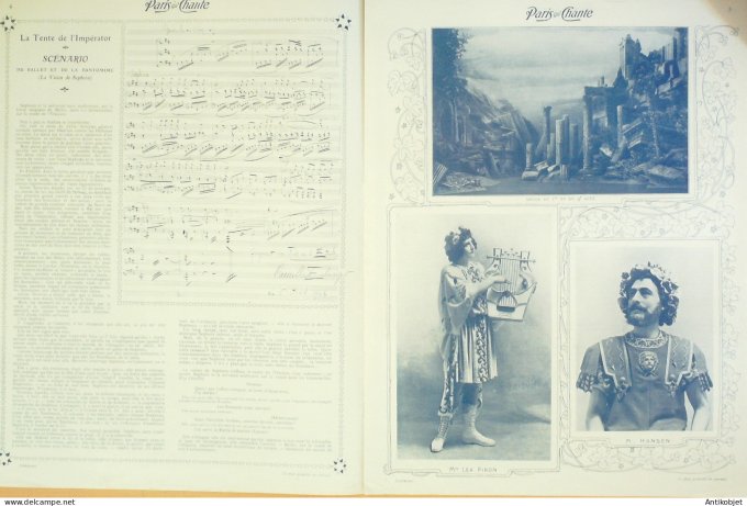 Paris qui chante 1904 n° 68 Debussy Raoult Charny Max Morel Fils de l'étoile