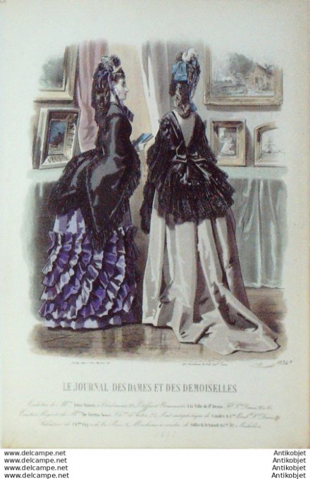 Journal des Dames Demoiselles 1871 # 1034 (Maison Simon)