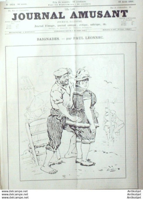 Le Journal Amusant 1891 # 1824 L'Angleterre et l'Ecosse par Stop Au grand air par Mars