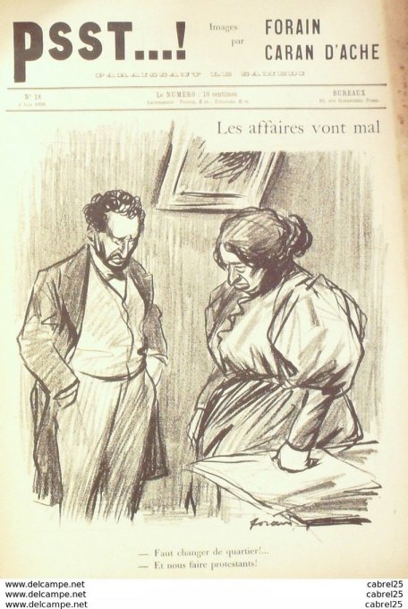 PSST 1898 n°18-Caran d'Ache,Forain-JOUSOUF, EMILIO,KESTNE