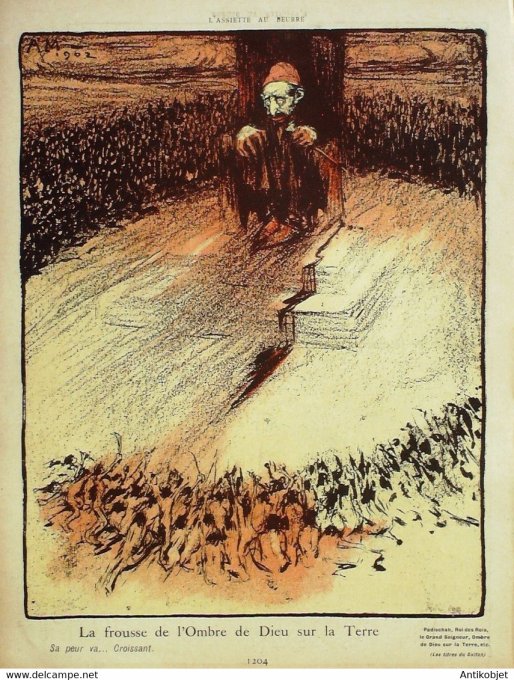 L'Assiette au beurre 1902 n° 72 Le grand Saigneur Turque Michael