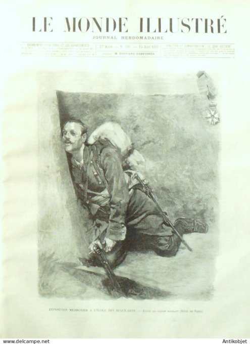 Le Monde illustré 1893 n°1881 Venise Giudecca Meissonier Poissy (78) Bordeaux (33) Chicago
