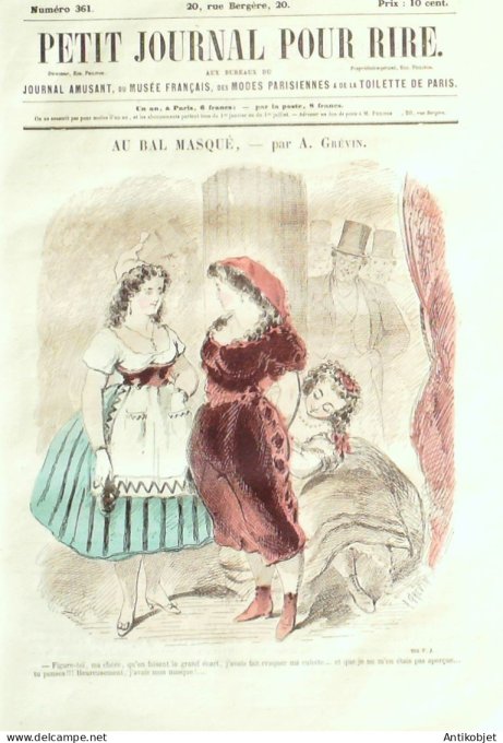 Petit journal pour Rire 1862 # 361 Les Bals de l'Opera Valentin & Talin