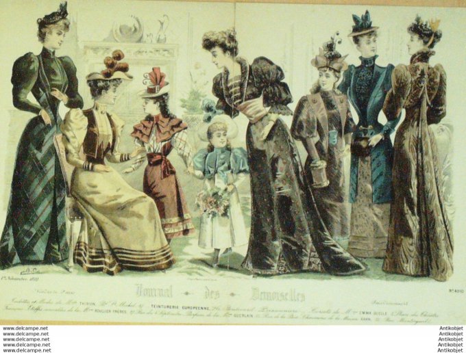 Journal de Demoiselles 1892 # 4910 (Maison Thirion) Gd format