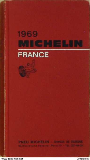 Guide rouge MICHELIN 1969 62ème édition France