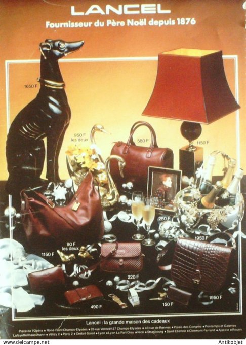 Publicité Luxe Lancel 1990
