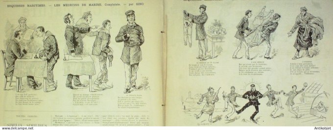 La Caricature 1885 #269 Souvenirs d'Espagne Robida Gino Trock