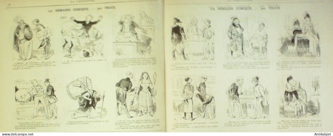 La Caricature 1885 #269 Souvenirs d'Espagne Robida Gino Trock