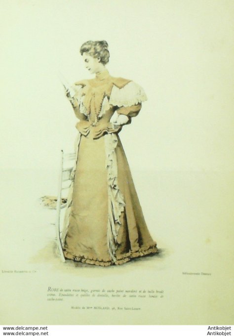 La Mode pratique 1894 # 18 Robe de satin