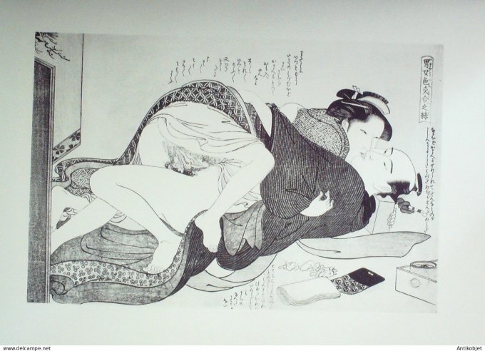 Estampe Japonaise scène érotique (Kitagawa Utamaro 1753-1806)