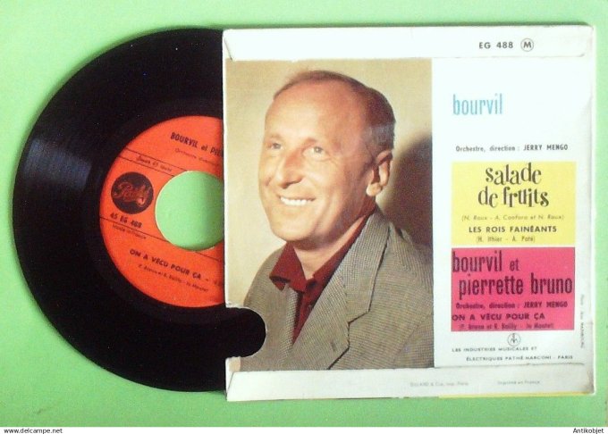 Bourvil 45T EP Salade de fruits 1959