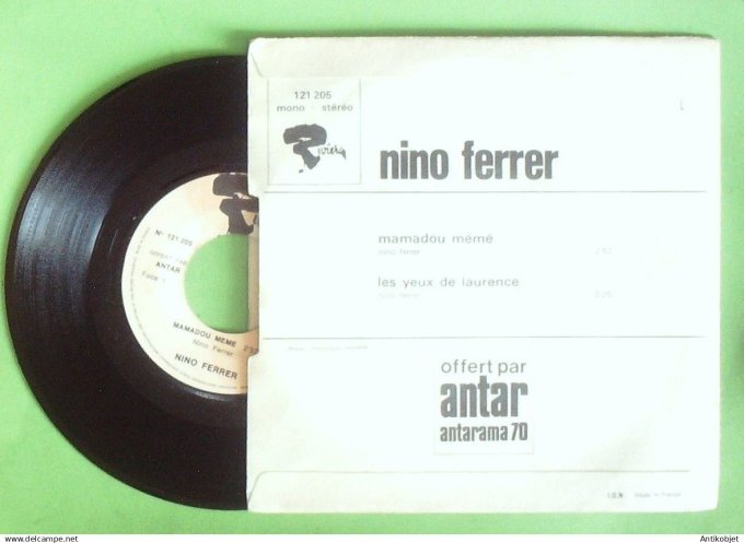 Ferrer Nino 45T SP Mamadou même (pub Antar) 1970