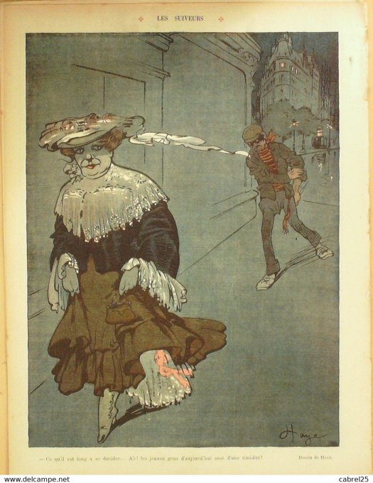 Le Rire 1908 n°276 Willette Haye Bac Touraine Métivet Barcet Petitjean Edward Weiluc