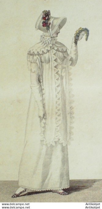 Costume Parisien 1811 # 1151 Mantelet et Canezou de Perkal