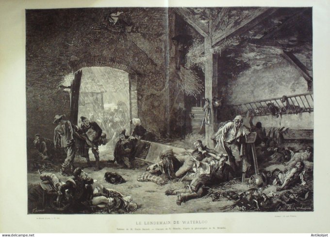 Le Monde illustré 1876 n° 980 Puits Jabin St-Etienne (42) île de la Réunion Salazie Espagne Cacérès