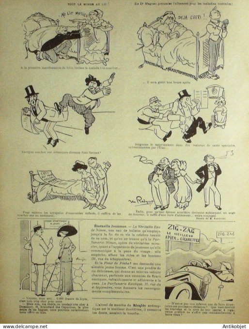 Le Rire 1912-09- 7 # 501 Journal humoristique Ed.Originale Pochard Machiavelique